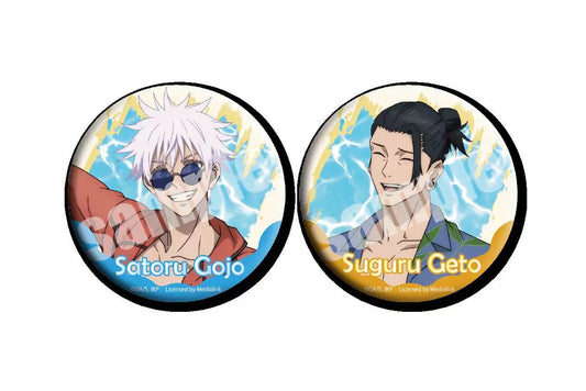 Jujutsu Kaisen Holographic Button Badge Set Satoru Gojo & Suguru Geto